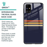 Tricolor Stripes Glass Case For Samsung Galaxy M31s