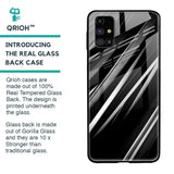 Black & Grey Gradient Glass Case For Samsung Galaxy M31s