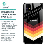 Abstract Arrow Pattern Glass Case For Samsung Galaxy M31s