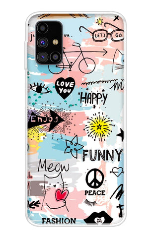 Happy Doodle Samsung Galaxy M31s Back Cover