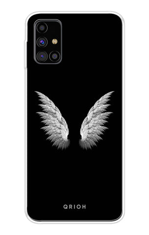 White Angel Wings Samsung Galaxy M31s Back Cover