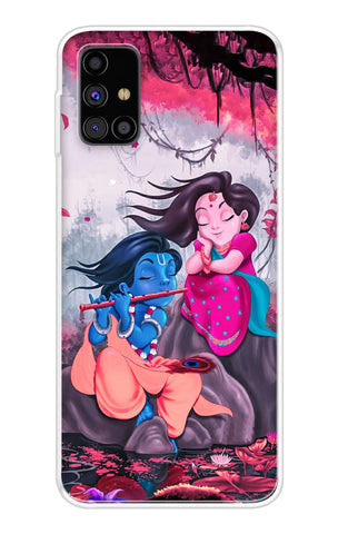 Radha Krishna Art Samsung Galaxy M31s Back Cover