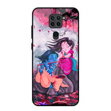 Radha Krishna Art Redmi Note 9 Glass Back Cover Online