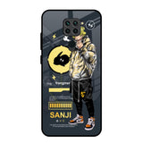 Cool Sanji Redmi Note 9 Glass Back Cover Online