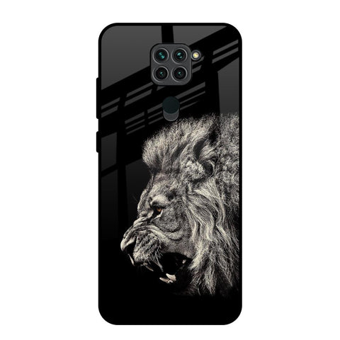 Brave Lion Redmi Note 9 Glass Back Cover Online