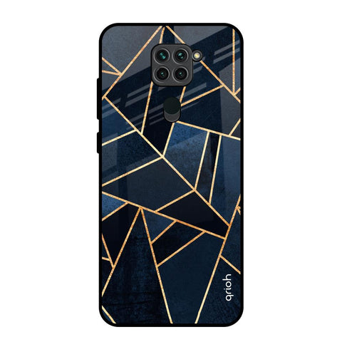 Abstract Tiles Redmi Note 9 Glass Back Cover Online