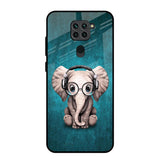 Adorable Baby Elephant Redmi Note 9 Glass Back Cover Online