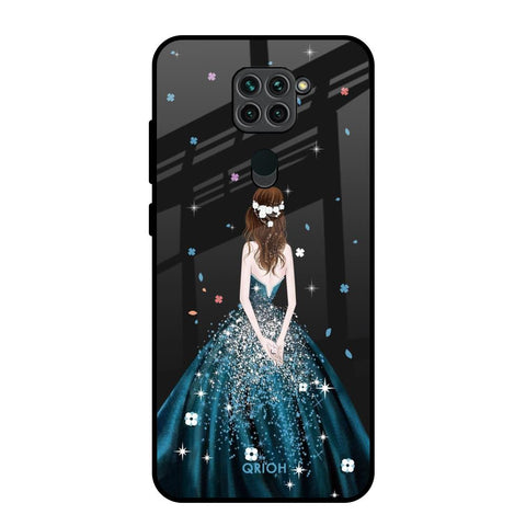 Queen Of Fashion Redmi Note 9 Glass Back Cover Online