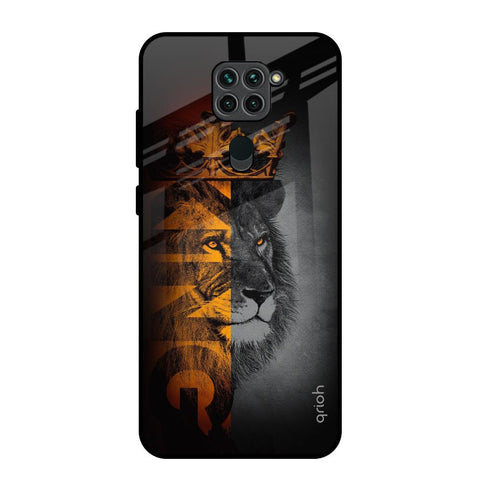 King Of Forest Redmi Note 9 Glass Back Cover Online