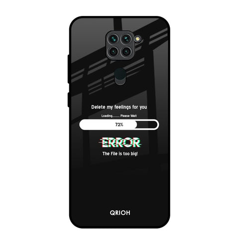 Error Redmi Note 9 Glass Back Cover Online