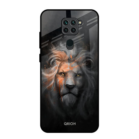 Devil Lion Redmi Note 9 Glass Back Cover Online