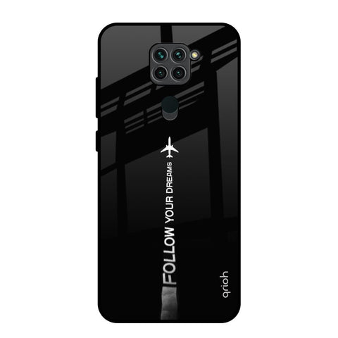 Follow Your Dreams Redmi Note 9 Glass Back Cover Online