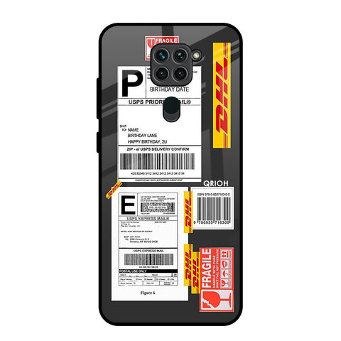Cool Barcode Label Redmi Note 9 Glass Back Cover Online