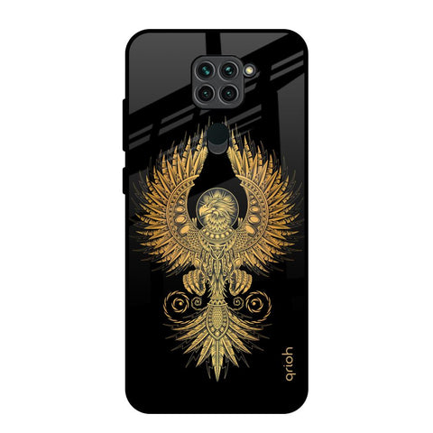 Mythical Phoenix Art Redmi Note 9 Glass Back Cover Online