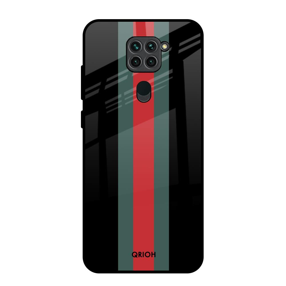 Vertical Stripes Redmi Note 9 Glass Back Cover Online