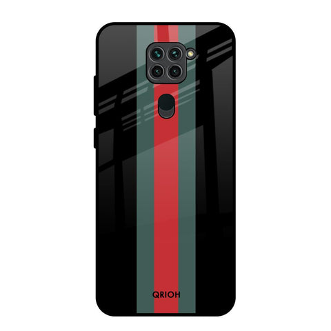 Vertical Stripes Redmi Note 9 Glass Back Cover Online