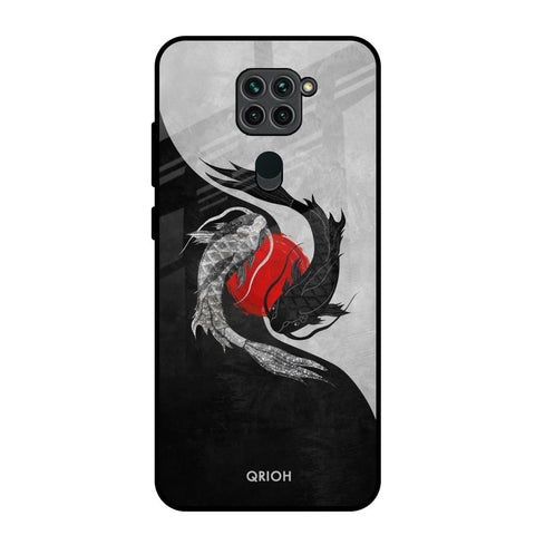 Japanese Art Redmi Note 9 Glass Back Cover Online