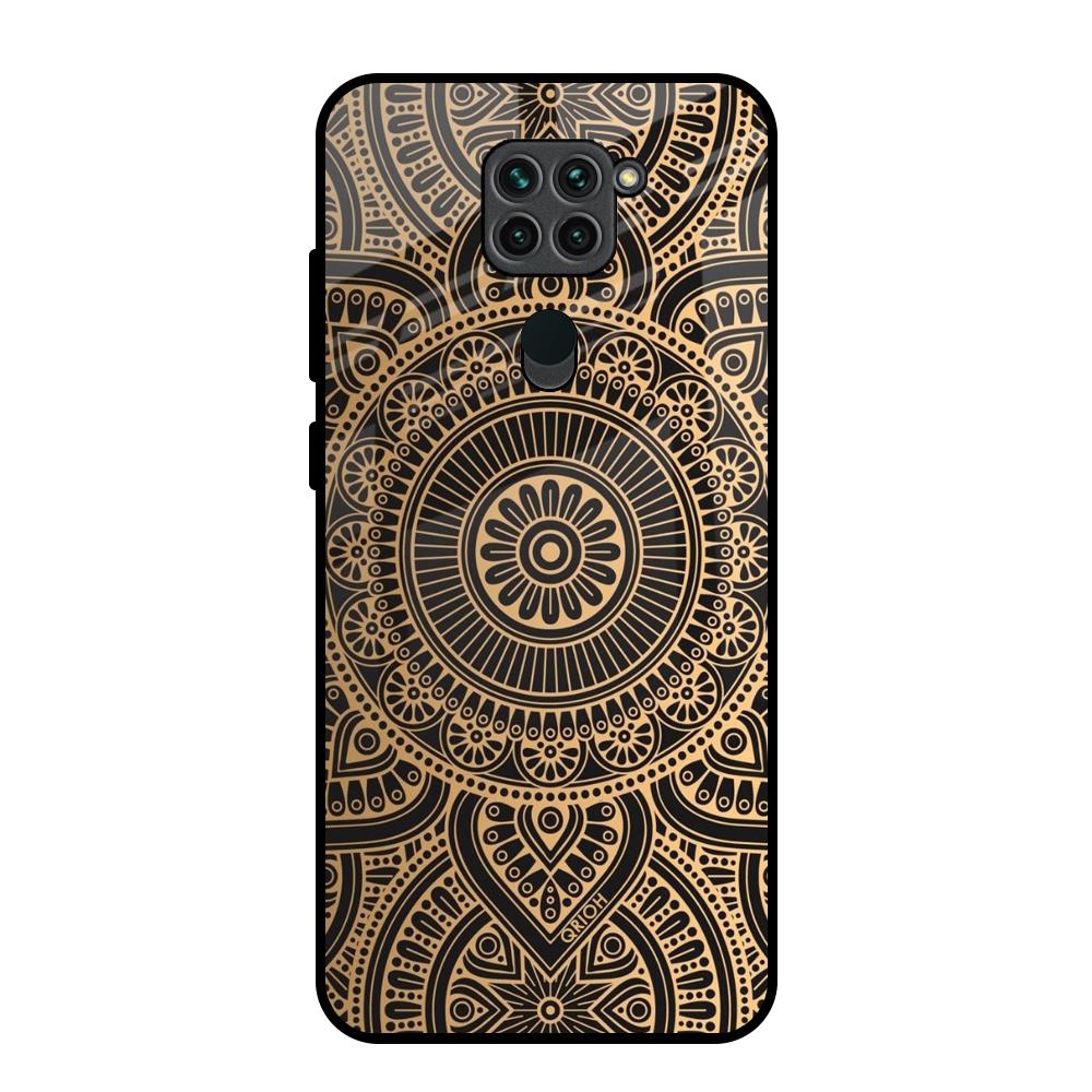 Luxury Mandala Redmi Note 9 Glass Back Cover Online