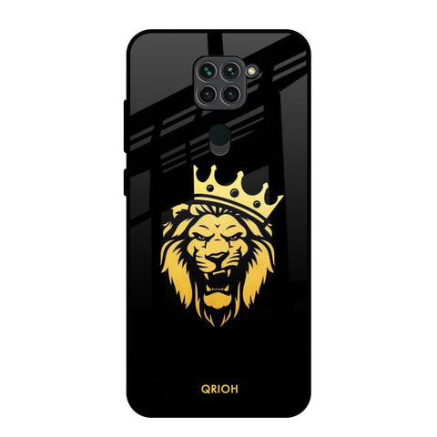 Lion The King Redmi Note 9 Glass Back Cover Online
