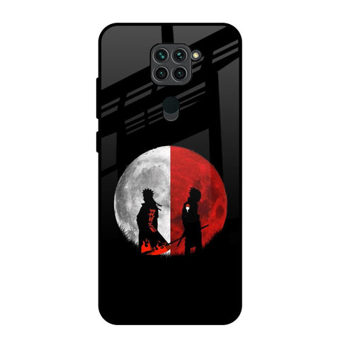 Anime Red Moon Redmi Note 9 Glass Back Cover Online