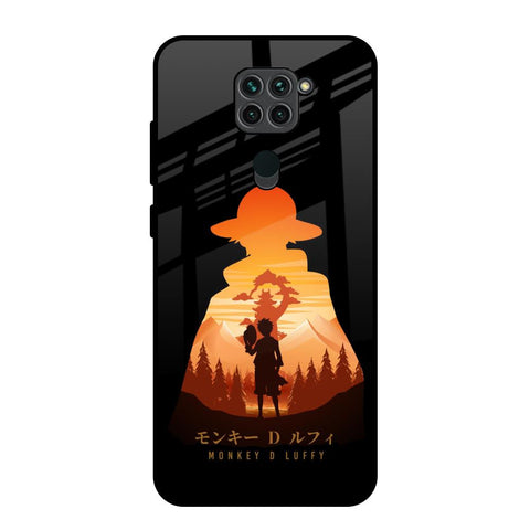 Luffy One Piece Redmi Note 9 Glass Back Cover Online