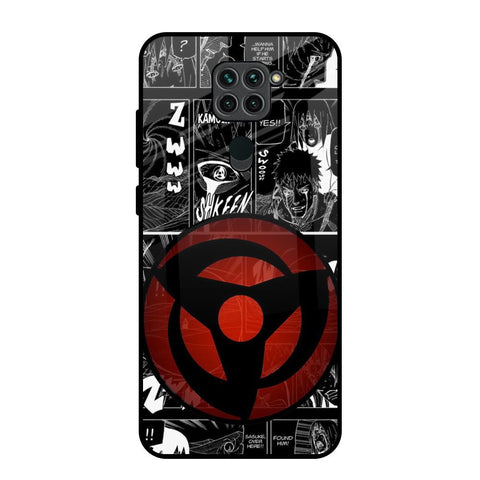 Sharingan Redmi Note 9 Glass Back Cover Online