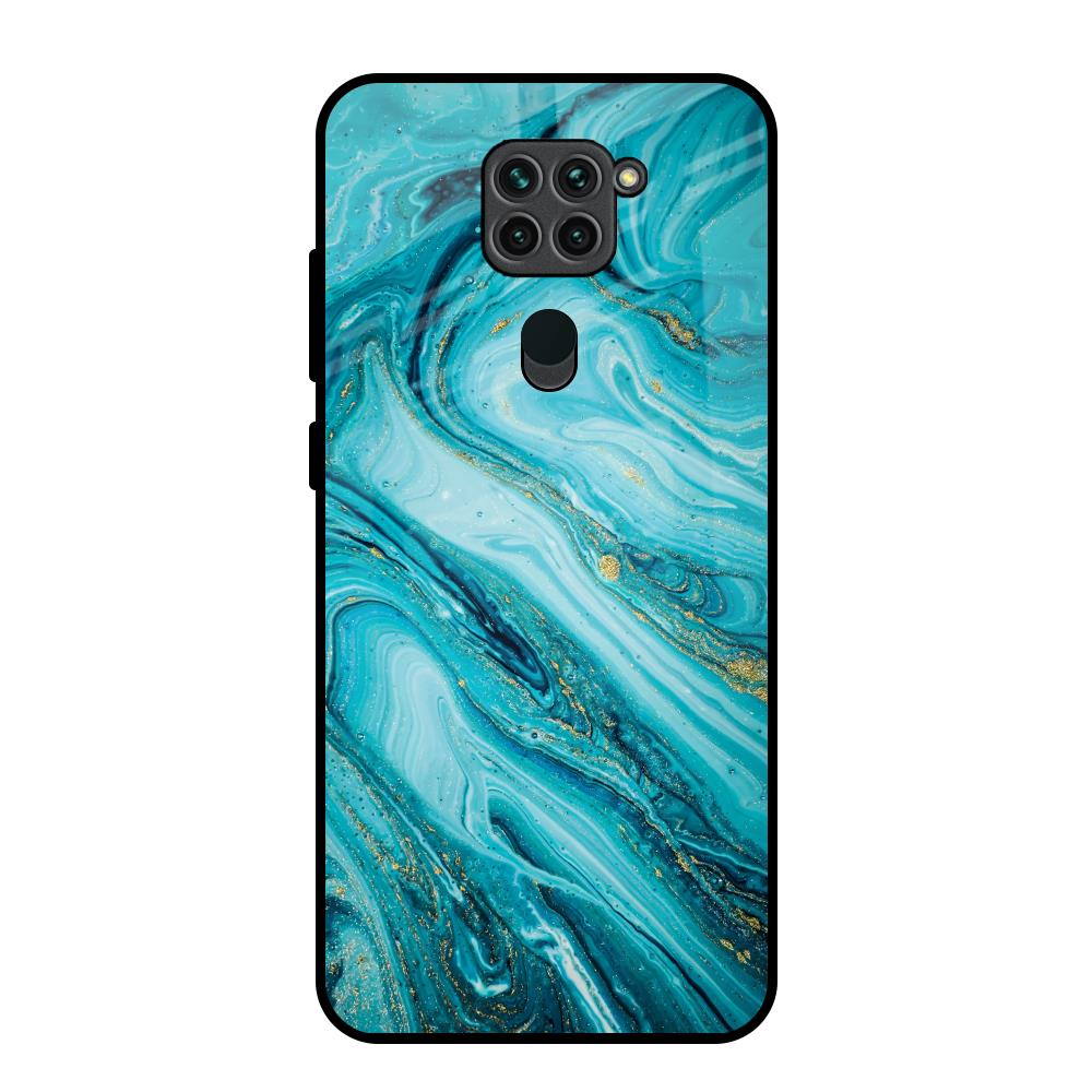Ocean Marble Redmi Note 9 Glass Back Cover Online