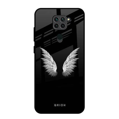 White Angel Wings Redmi Note 9 Glass Back Cover Online