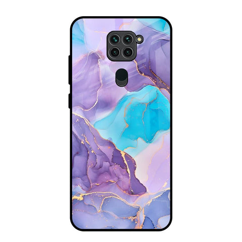 Alcohol ink Marble Redmi Note 9 Glass Back Cover Online