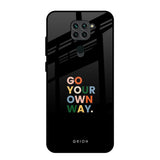 Go Your Own Way Redmi Note 9 Glass Back Cover Online