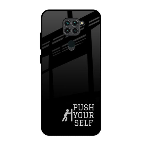 Push Your Self Redmi Note 9 Glass Back Cover Online