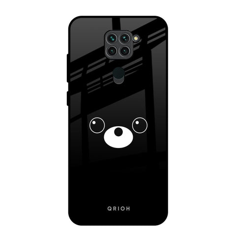 Cute Bear Redmi Note 9 Glass Back Cover Online