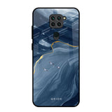 Deep Ocean Marble Redmi Note 9 Glass Back Cover Online