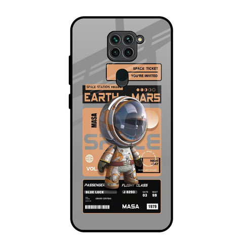 Space Ticket Redmi Note 9 Glass Back Cover Online