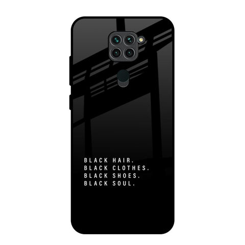 Black Soul Redmi Note 9 Glass Back Cover Online