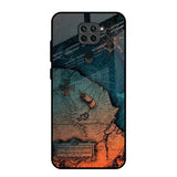 Geographical Map Redmi Note 9 Glass Back Cover Online
