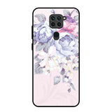 Elegant Floral Redmi Note 9 Glass Back Cover Online