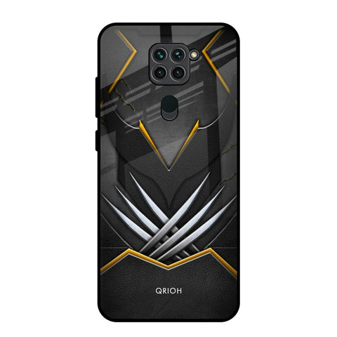 Black Warrior Redmi Note 9 Glass Back Cover Online