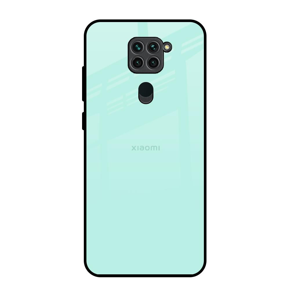 Teal Redmi Note 9 Glass Back Cover Online