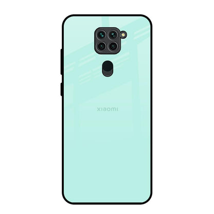 Teal Redmi Note 9 Glass Back Cover Online
