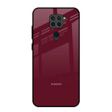 Classic Burgundy Redmi Note 9 Glass Back Cover Online