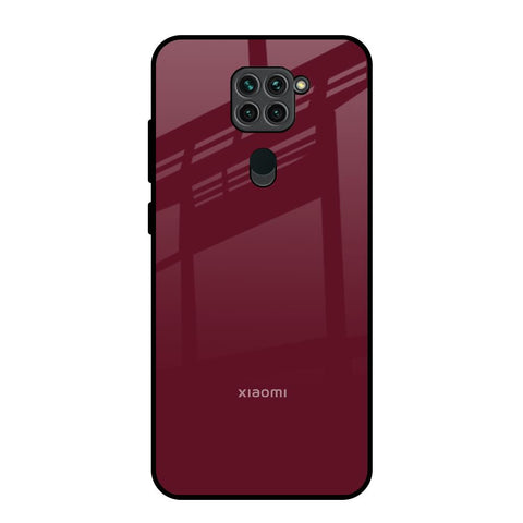 Classic Burgundy Redmi Note 9 Glass Back Cover Online