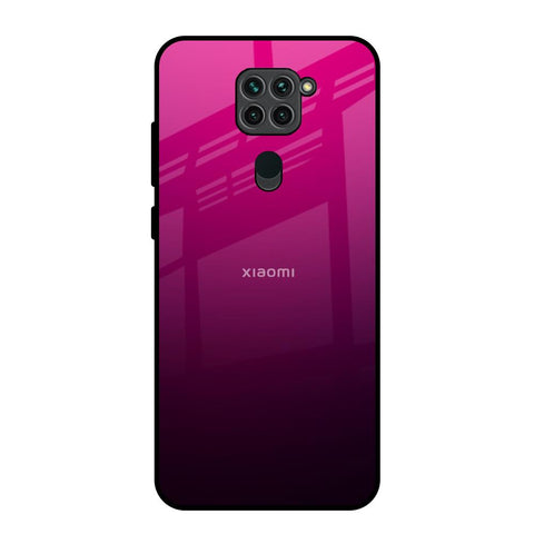 Purple Ombre Pattern Redmi Note 9 Glass Back Cover Online