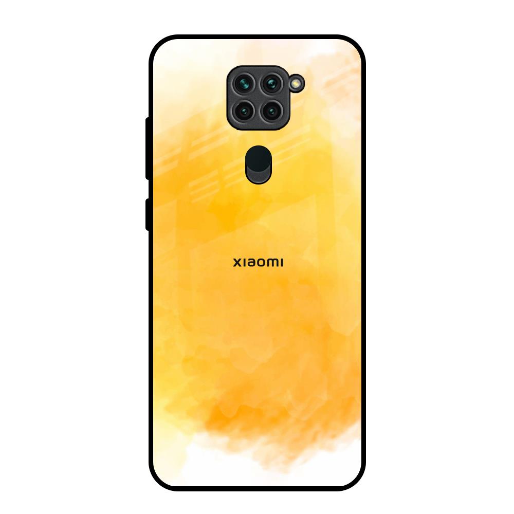 Rustic Orange Redmi Note 9 Glass Back Cover Online