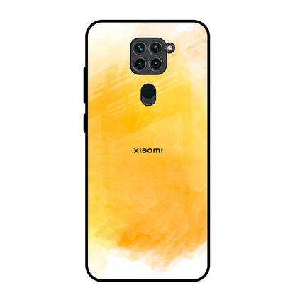 Rustic Orange Redmi Note 9 Glass Back Cover Online