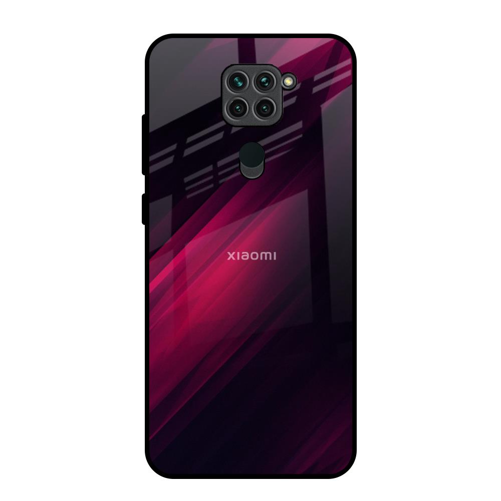 Razor Black Redmi Note 9 Glass Back Cover Online