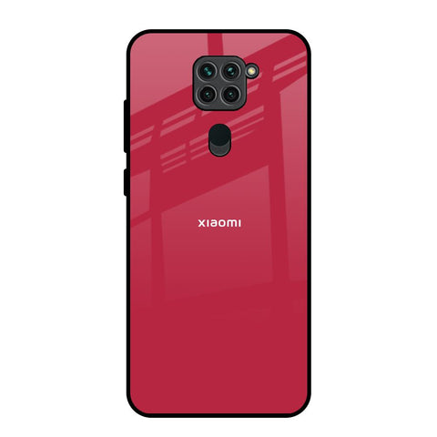 Solo Maroon Redmi Note 9 Glass Back Cover Online