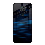 Blue Rough Abstract Redmi Note 9 Glass Back Cover Online