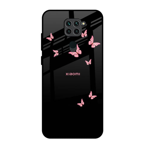 Fly Butterfly Redmi Note 9 Glass Back Cover Online