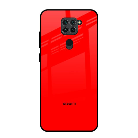 Blood Red Redmi Note 9 Glass Back Cover Online